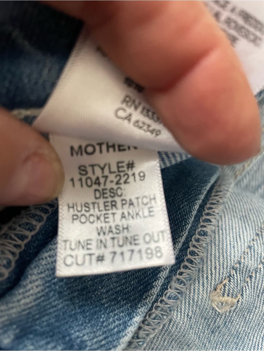 MOTHER Hustler Patch Pocket Ankle Jeans 24 - Picture 4 of 5